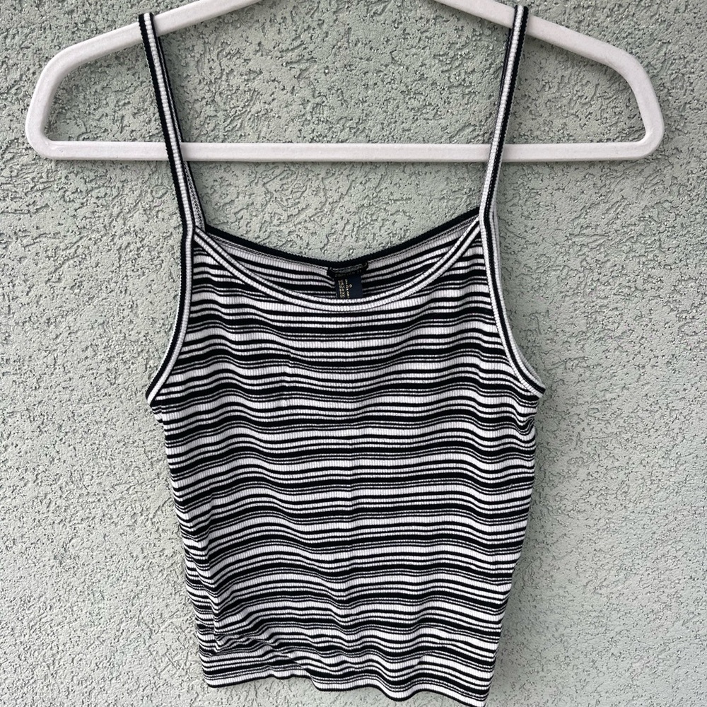 Black and White Full Length Tank